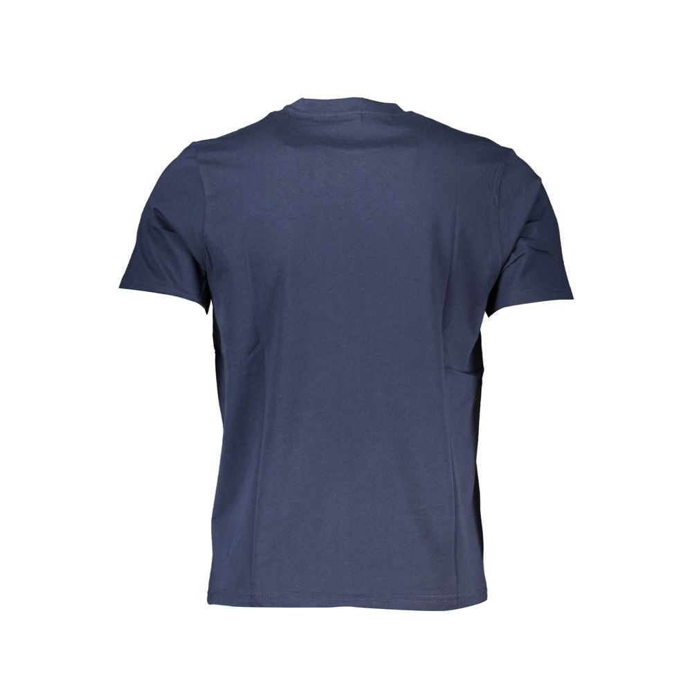 North Sails Blue Cotton Men T-Shirt North Sails