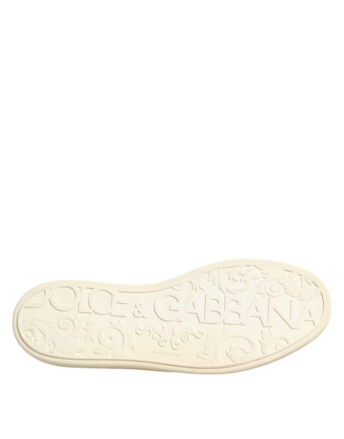 Dolce & Gabbana Black Leather Bee Crown Low Top Sneakers Shoes Dolce & Gabbana