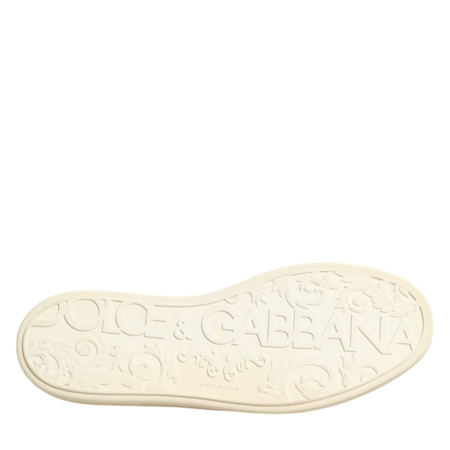 Dolce & Gabbana Black Leather Bee Crown Low Top Sneakers Shoes