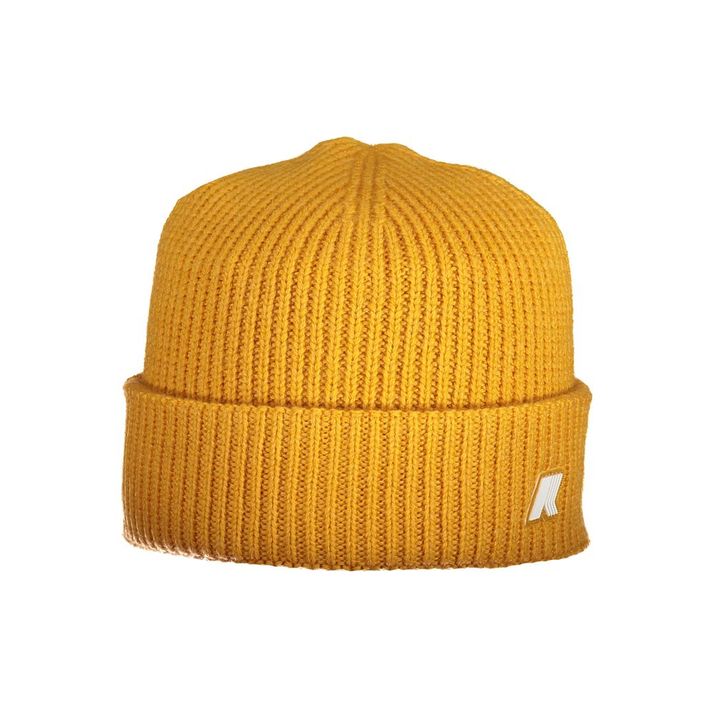 K-WAY Yellow Wool Men Cap K-WAY