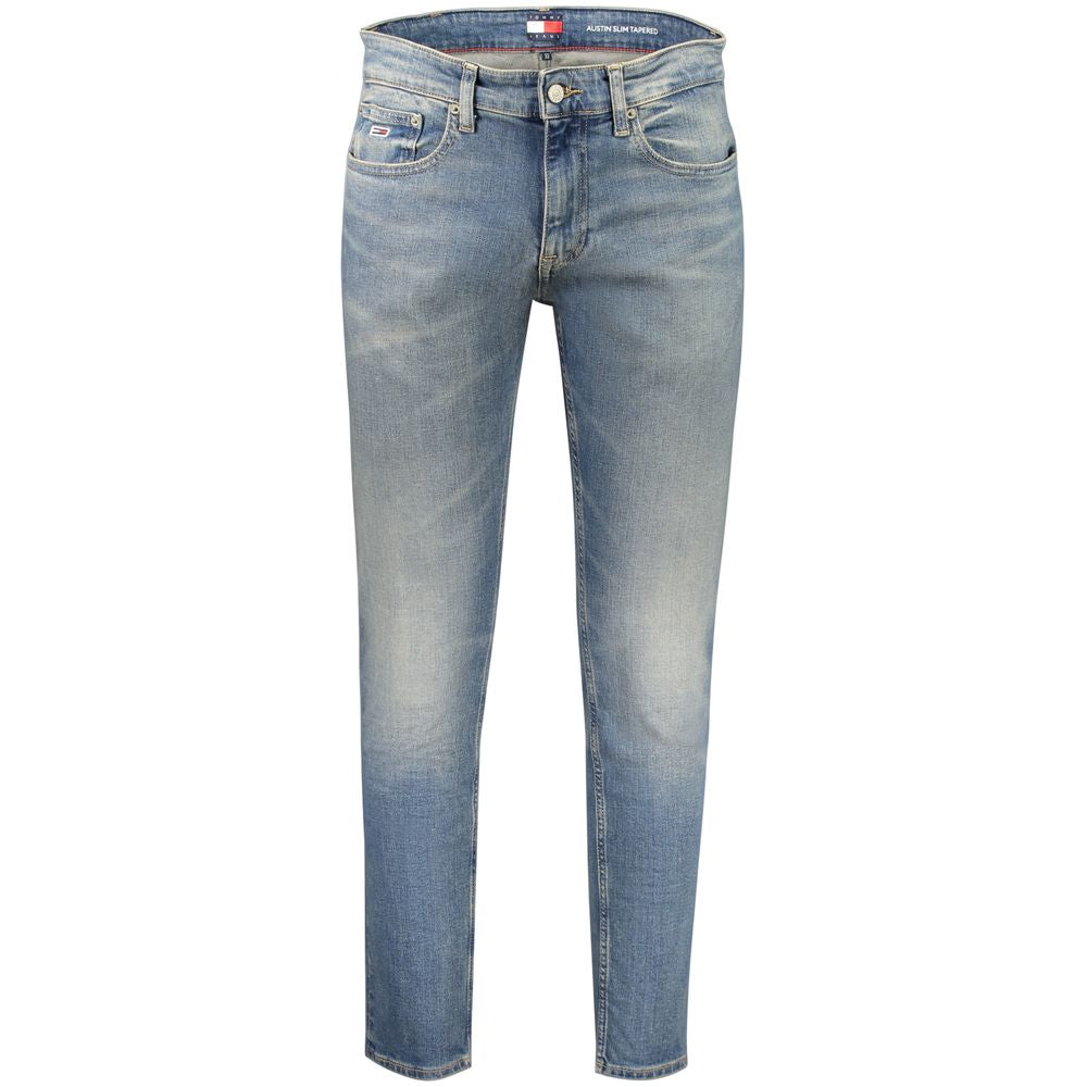 Tommy Hilfiger Blue Cotton Slim Men Jeans Tommy Hilfiger