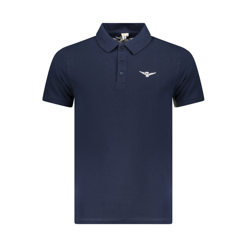 Accademia Militare Blue Cotton Polo Shirt Accademia Militare