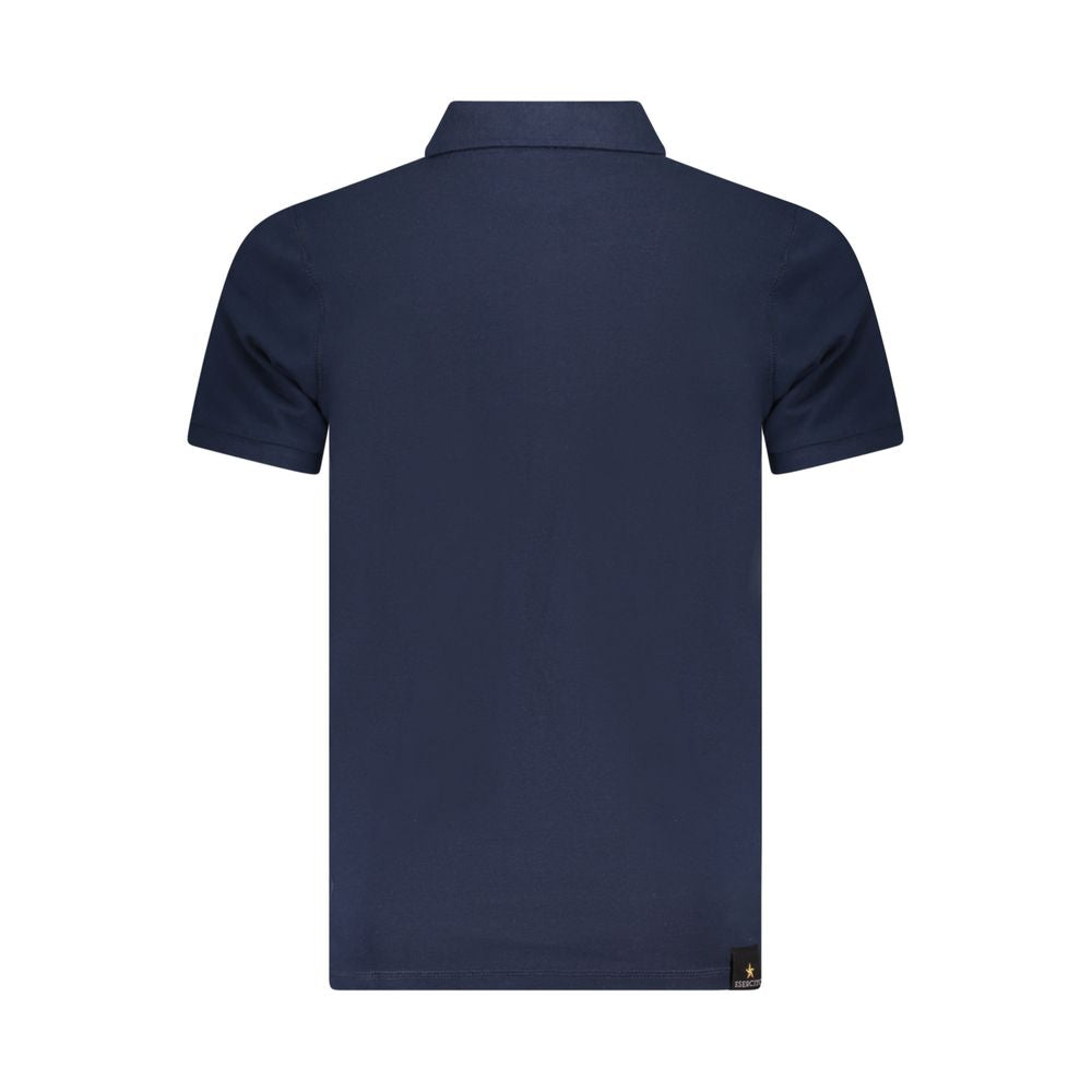Accademia Militare Blue Cotton Polo Shirt Accademia Militare