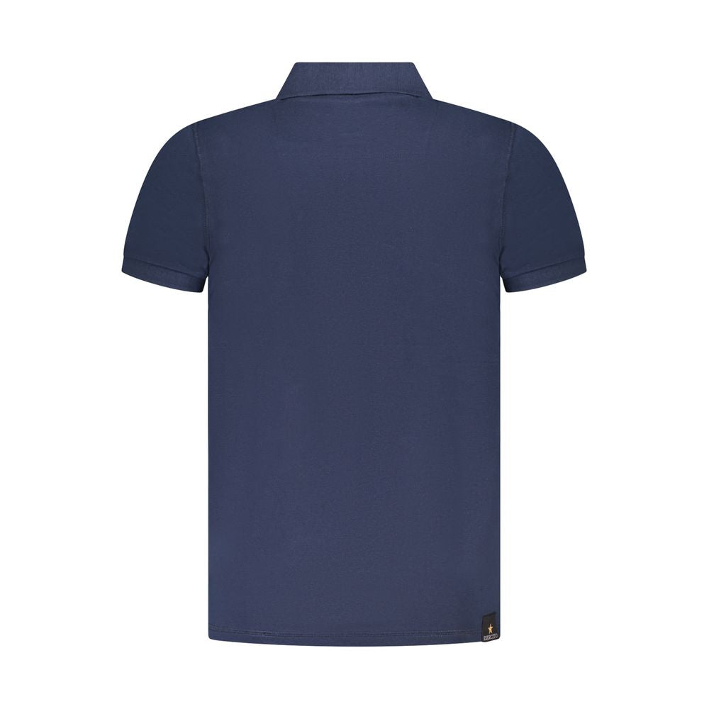 Accademia Militare Blue Cotton Polo Shirt Accademia Militare