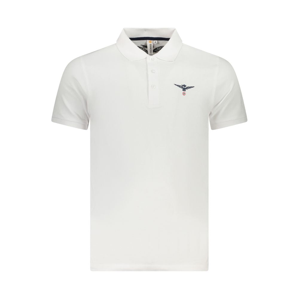Accademia Militare White Cotton Polo Shirt Accademia Militare