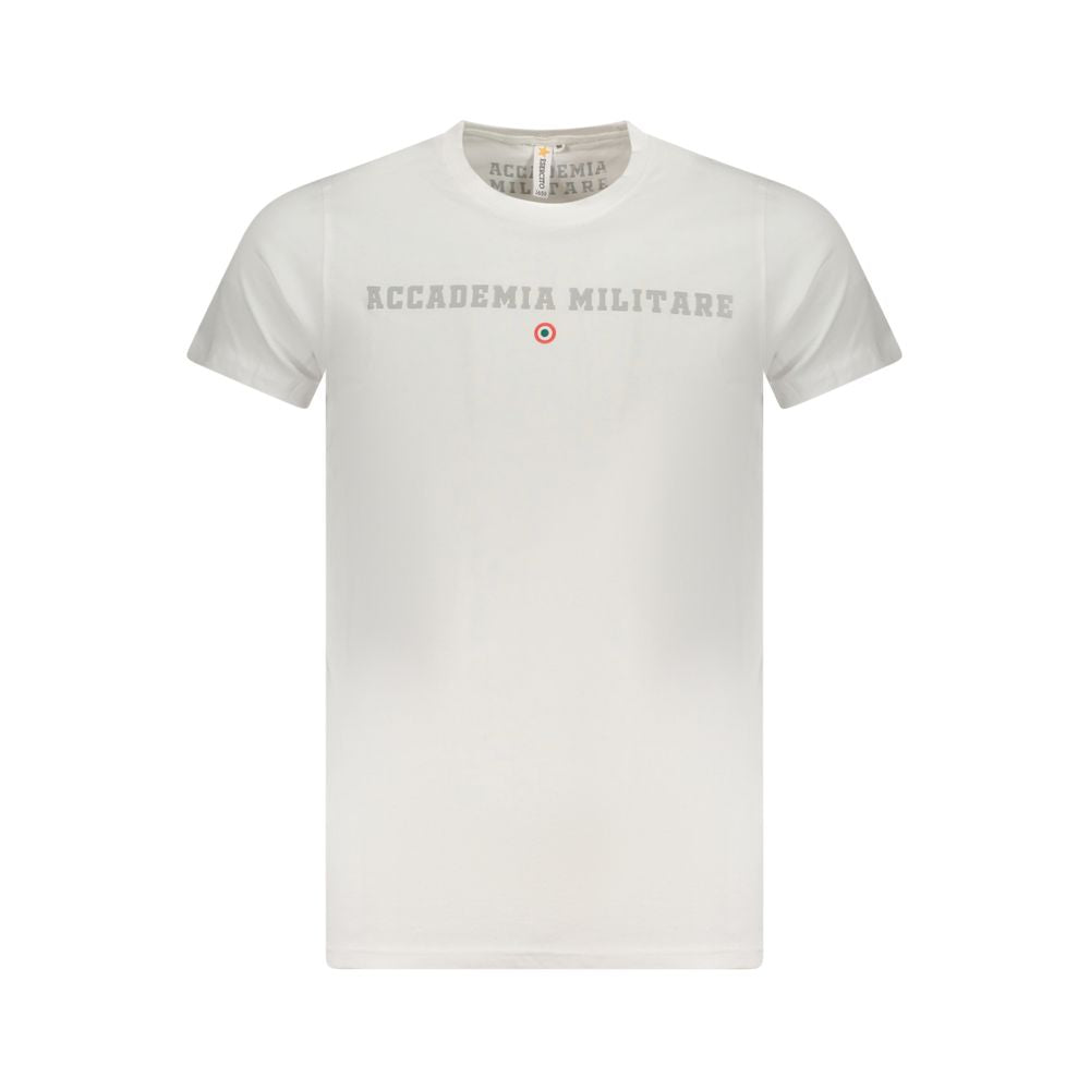Accademia Militare White Cotton T-Shirt Accademia Militare