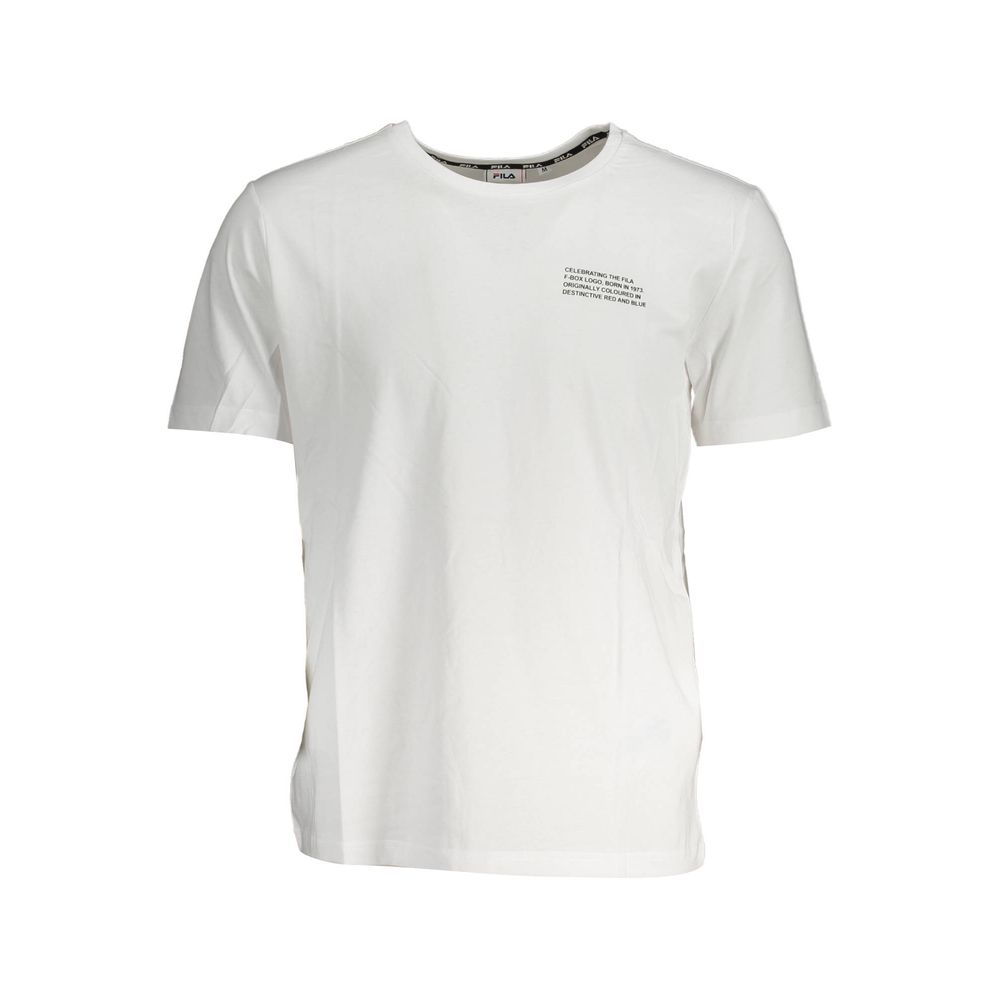 Fila White Cotton T-Shirt Fila