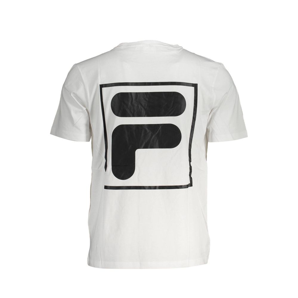 Fila White Cotton T-Shirt Fila