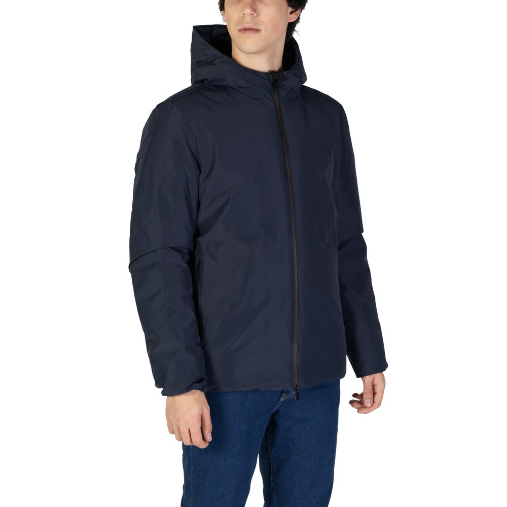 Suns Blue Polyester Jackets & Coat Suns