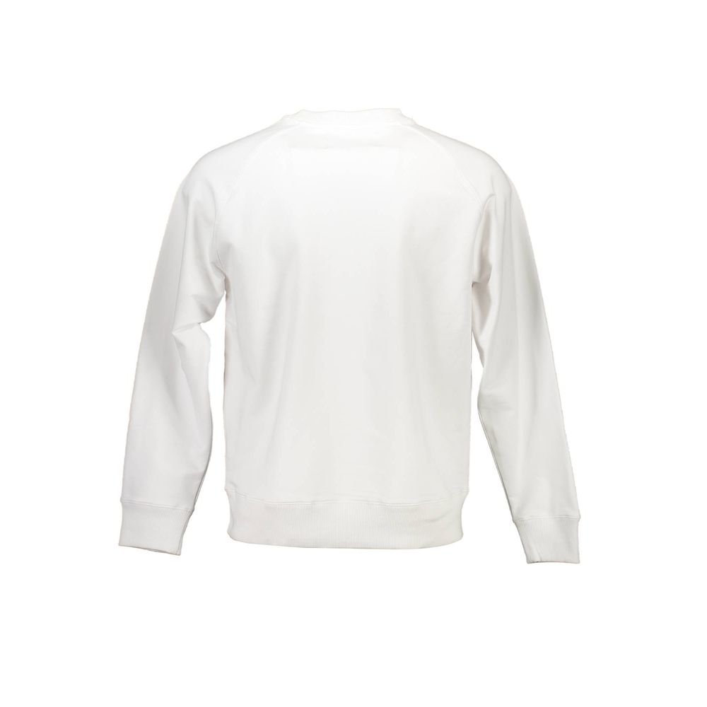Calvin Klein White Cotton Unisex Sweatshirt Calvin Klein