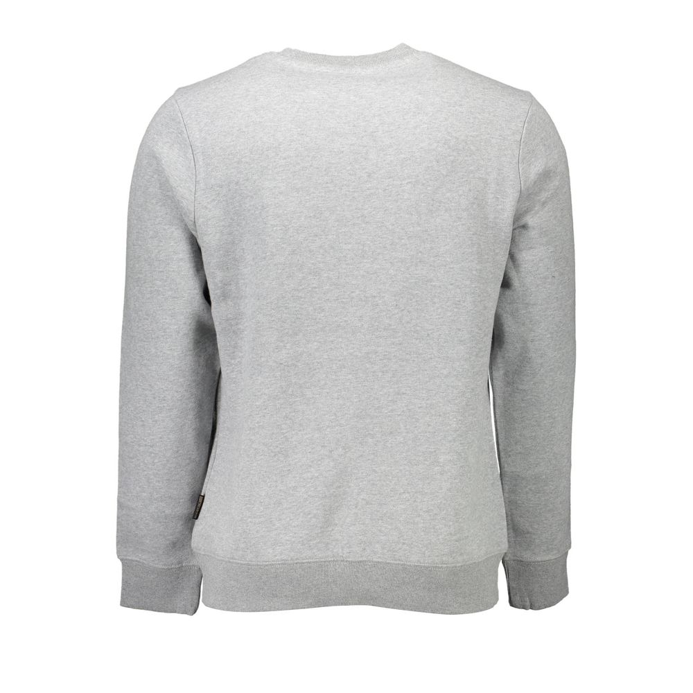Napapijri Gray Cotton Men Sweater Napapijri