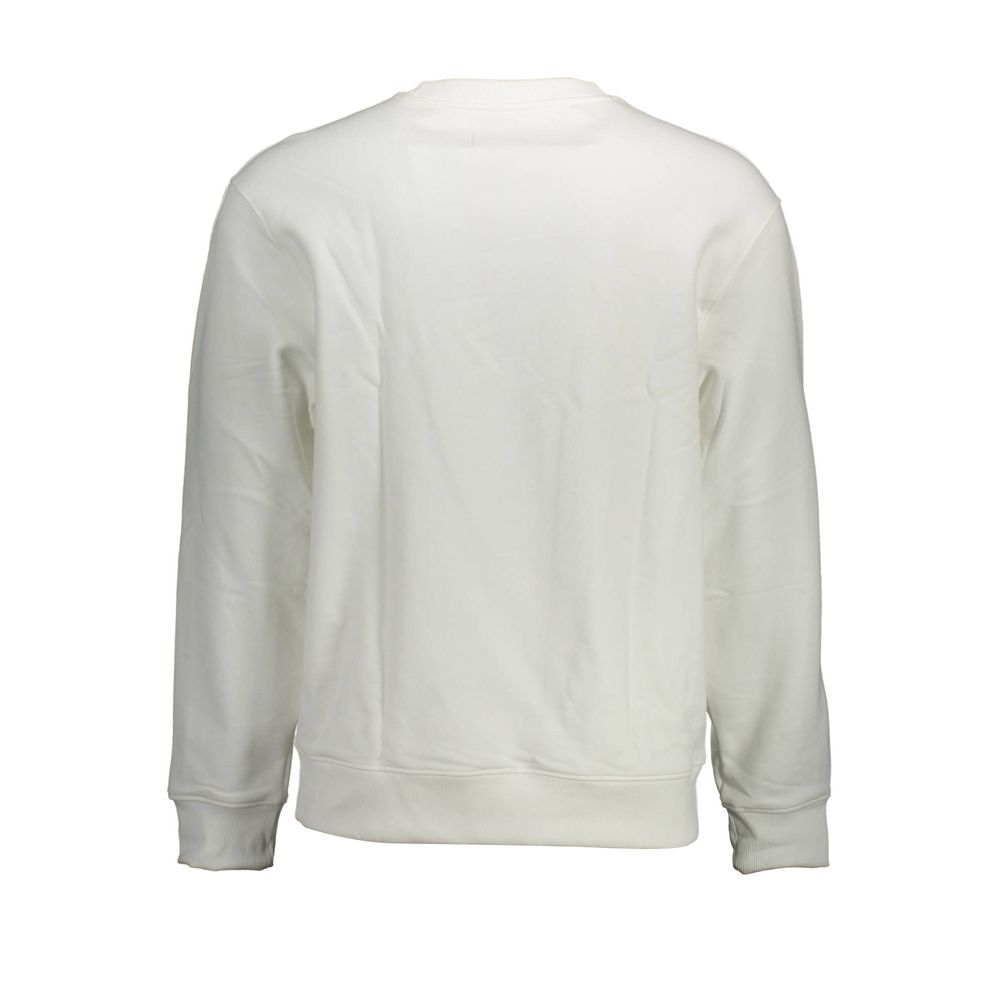 Calvin Klein White Cotton Men Sweater Calvin Klein