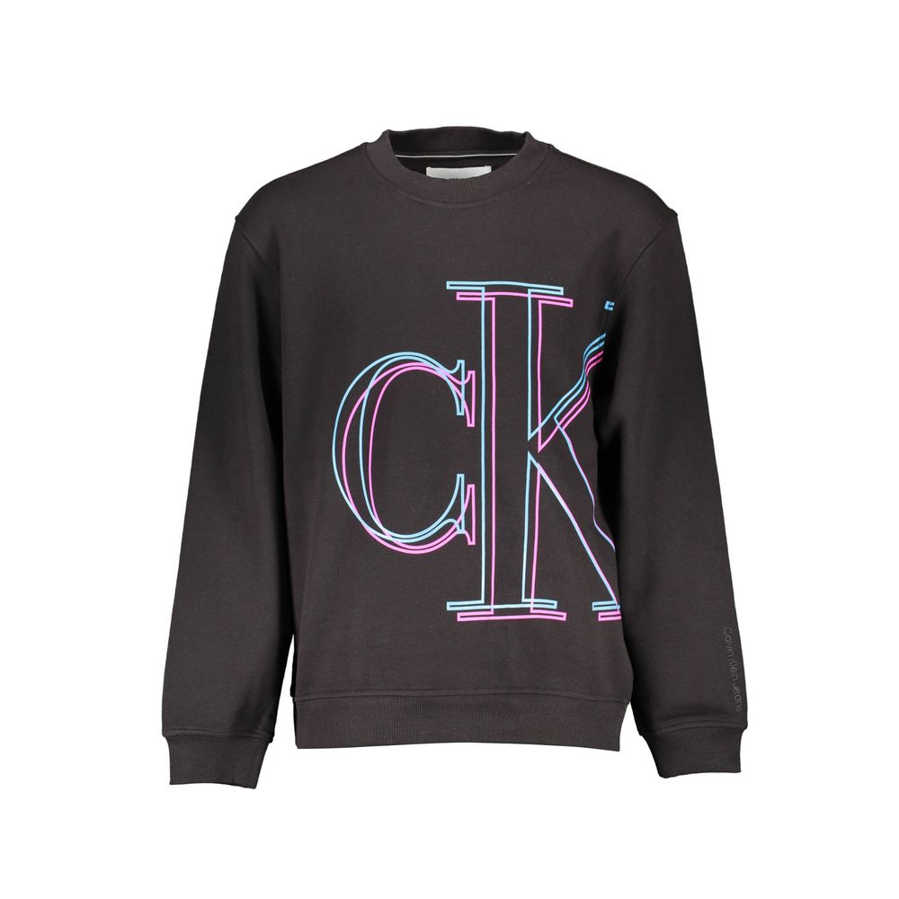 Calvin Klein Black Cotton Men Sweater Calvin Klein