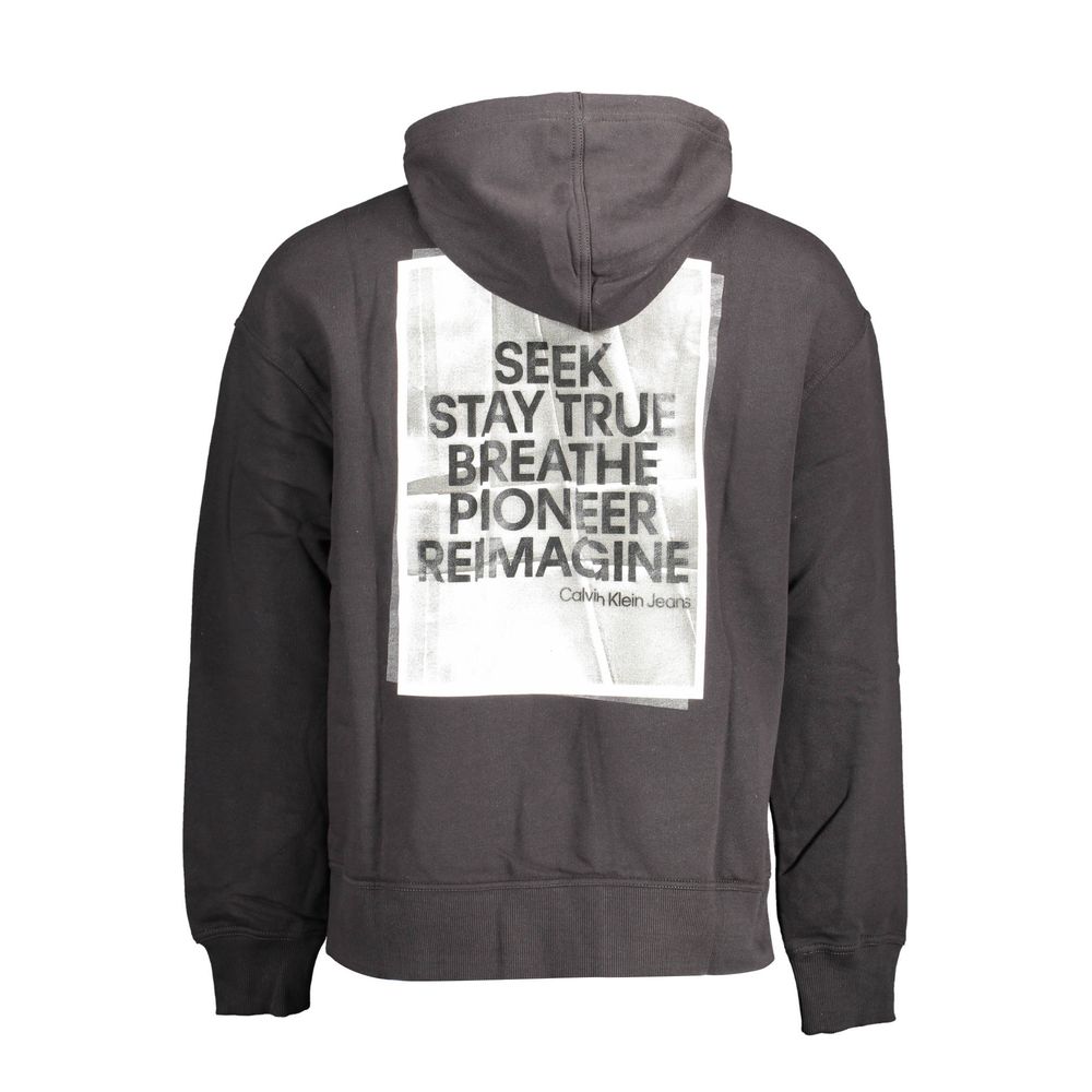 Calvin Klein Black Cotton Men Sweater Calvin Klein