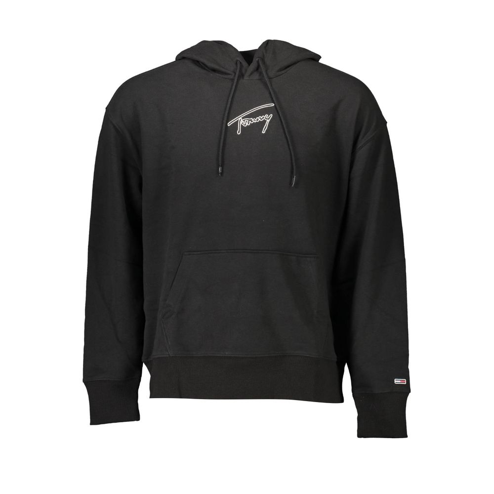 Tommy Hilfiger Black Cotton Men Sweater Tommy Hilfiger