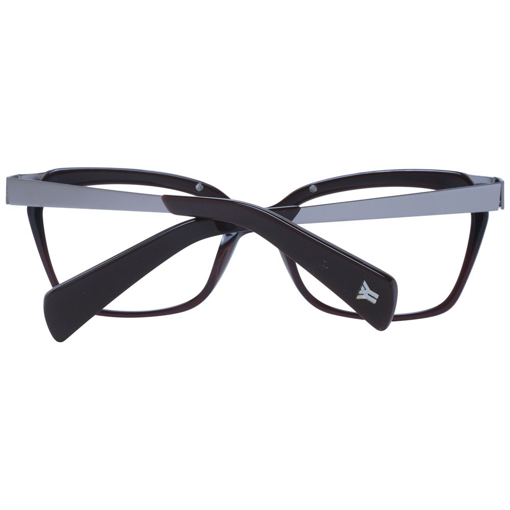 Yohji Yamamoto Brown Unisex Glasses Frame