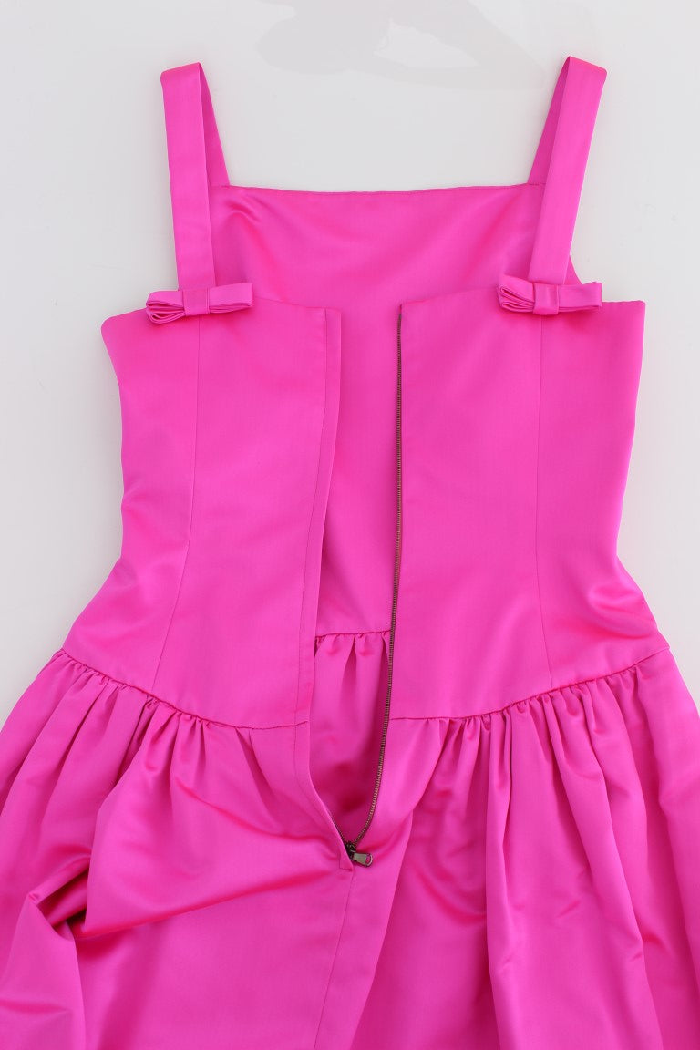 Dolce & Gabbana Pink Silk Long Sheath Ball Gown Dress Dolce & Gabbana