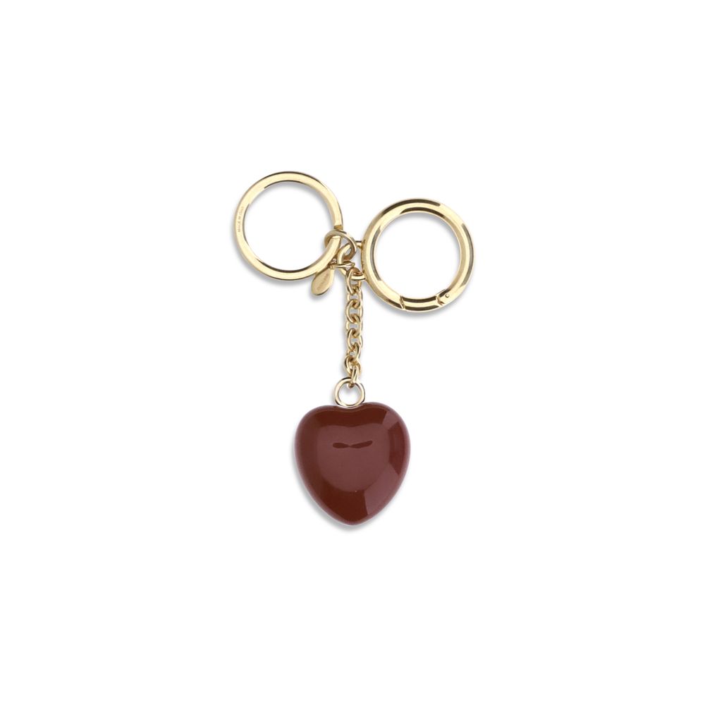 Valentino Garavani Bordeaux Brass Keychain Valentino Garavani