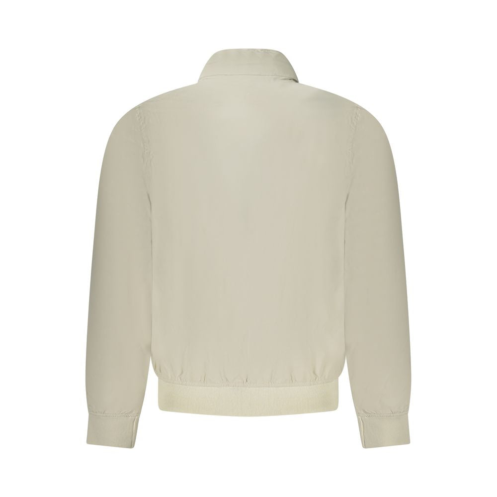 K-WAY Beige Nylon Men Jacket K-WAY