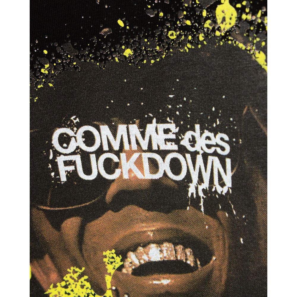 Comme Des Fuckdown Black Cotton T-Shirt Comme Des Fuckdown