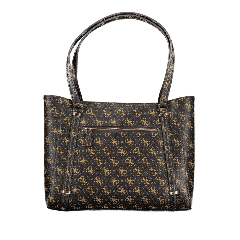 Guess Jeans Brown Polyethylene Handbag Guess Jeans