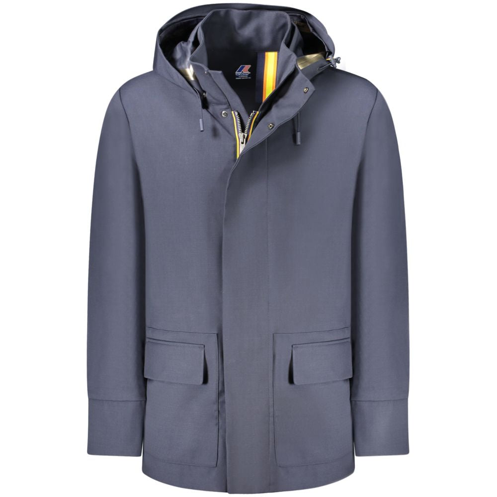 K-WAY Blue Wool Jacket K-WAY
