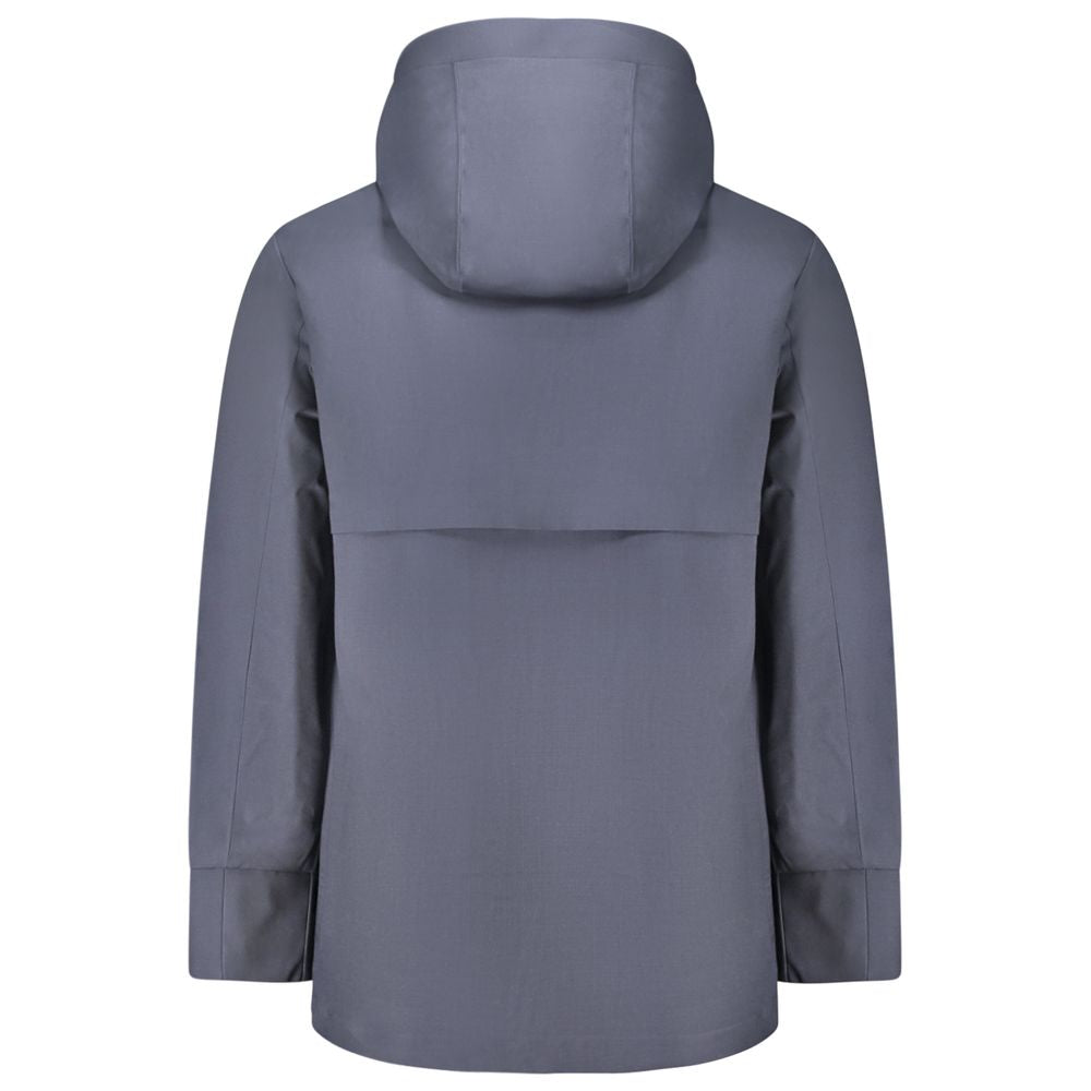 K-WAY Blue Wool Jacket K-WAY