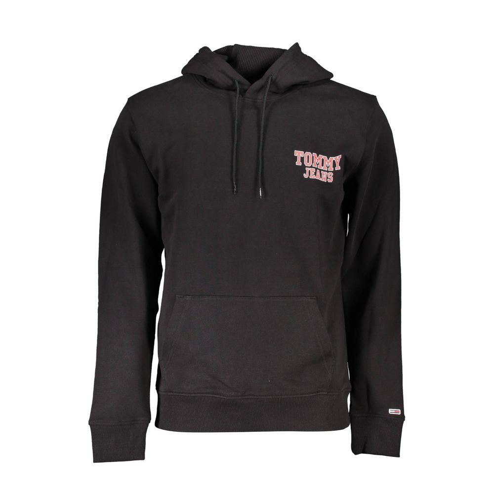 Tommy Hilfiger Black Cotton Sweater Tommy Hilfiger