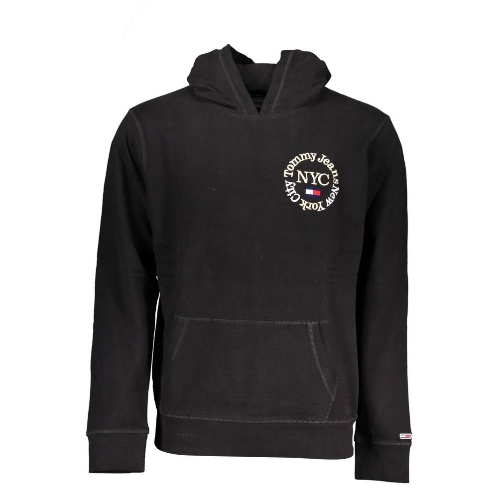 Tommy Hilfiger Black Cotton Sweater Tommy Hilfiger
