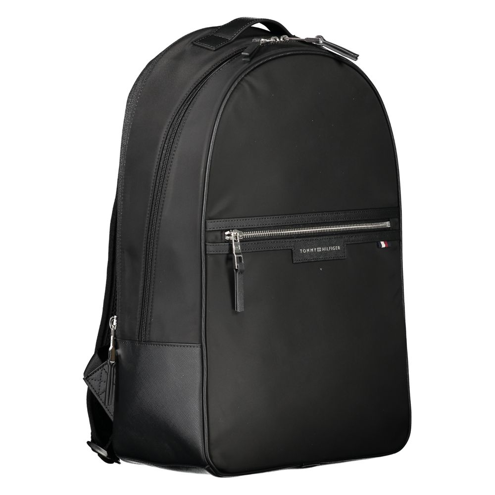 Tommy Hilfiger Black Polyester Backpack