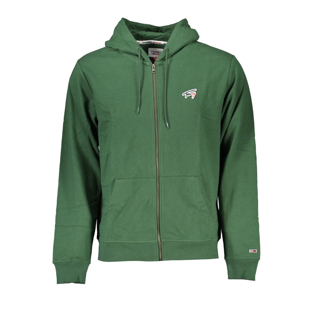 Tommy Hilfiger Green Cotton Sweater Tommy Hilfiger