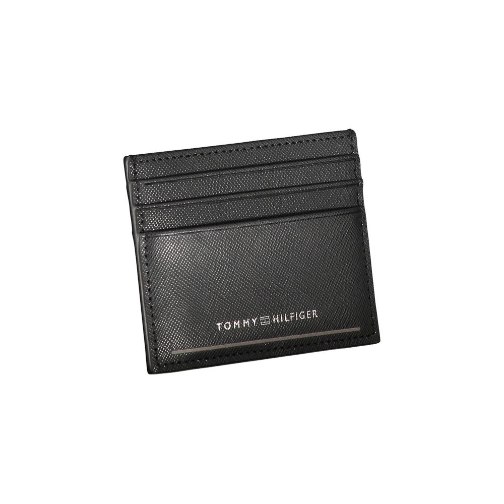 Tommy Hilfiger Black Leather Men Wallet Tommy Hilfiger