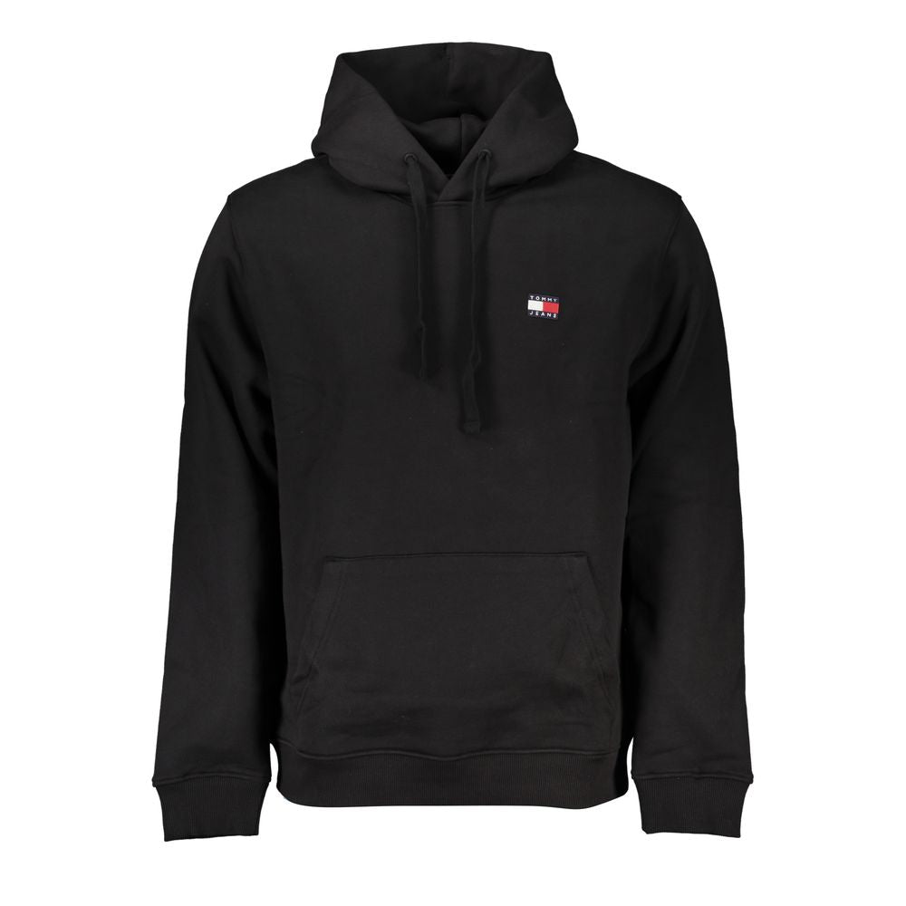 Tommy Hilfiger Black Cotton Sweater Tommy Hilfiger