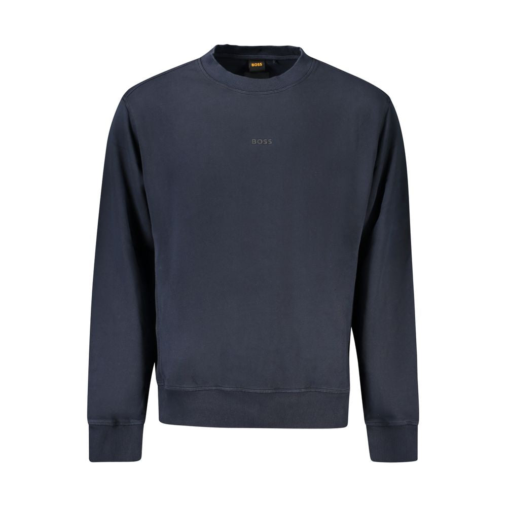 Hugo Boss Blue Cotton Sweater Hugo Boss