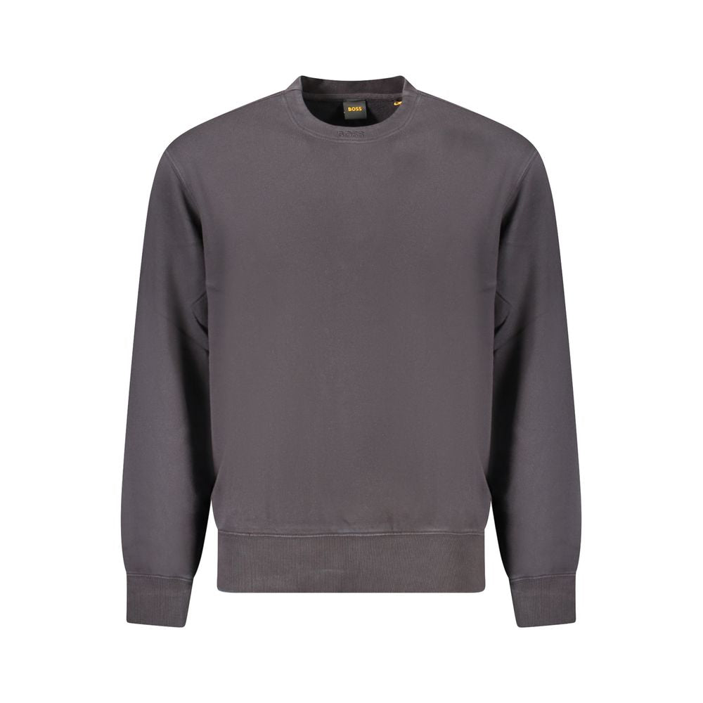 Hugo Boss Black Cotton Sweater Hugo Boss