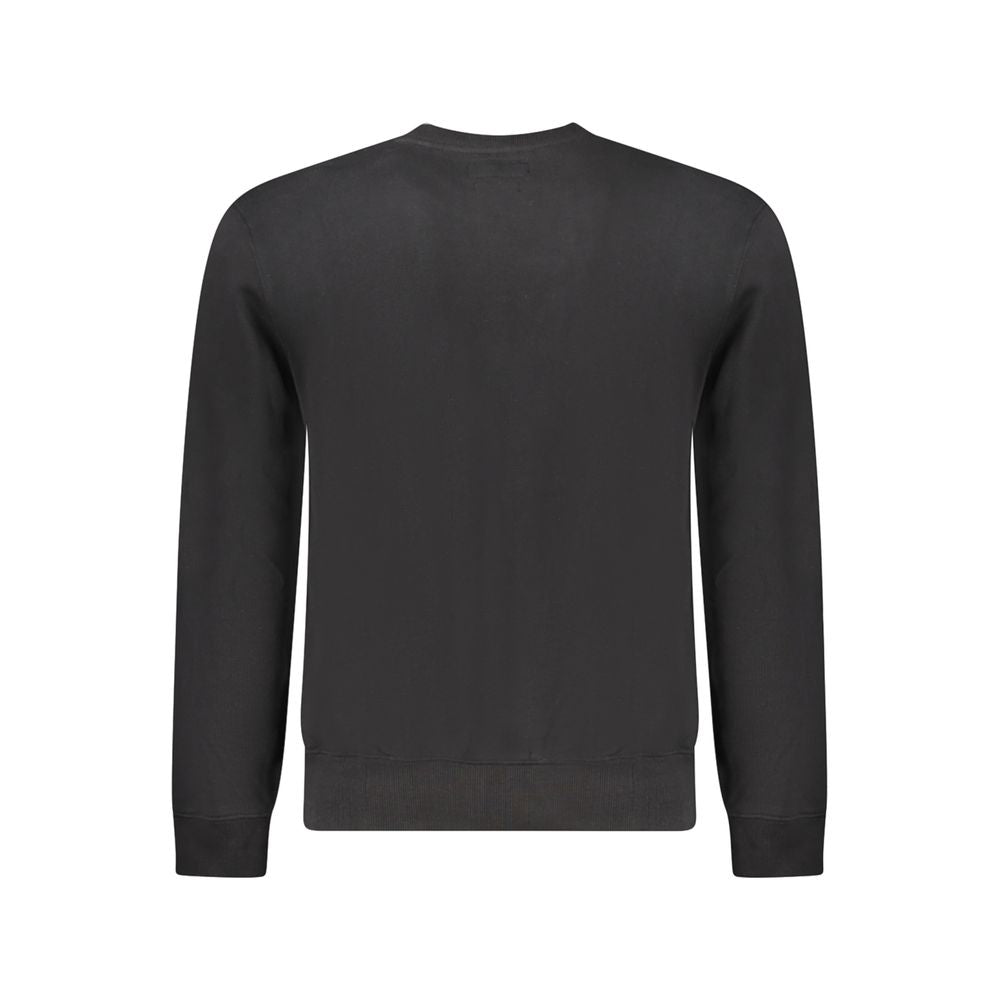 Guess Jeans Black Cotton Sweater Guess Jeans