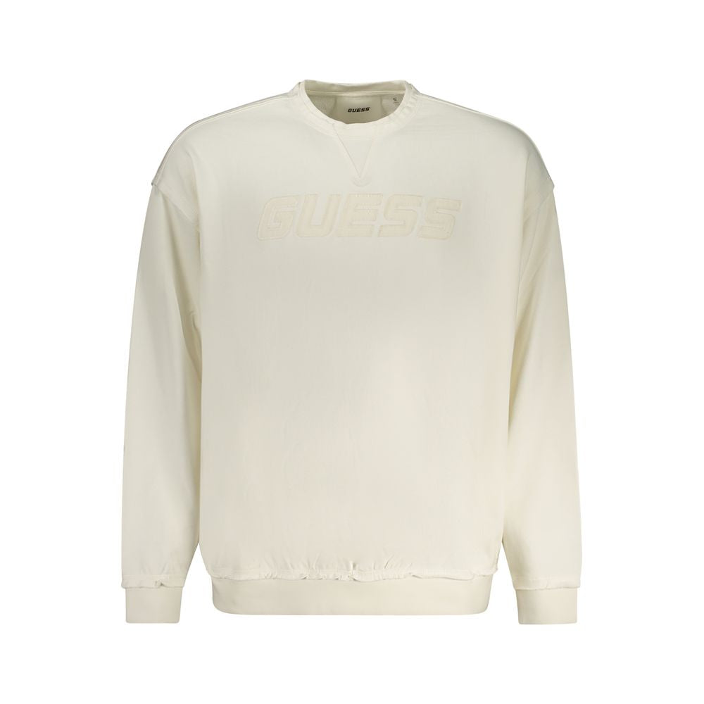Guess Jeans White Cotton Sweater Guess Jeans