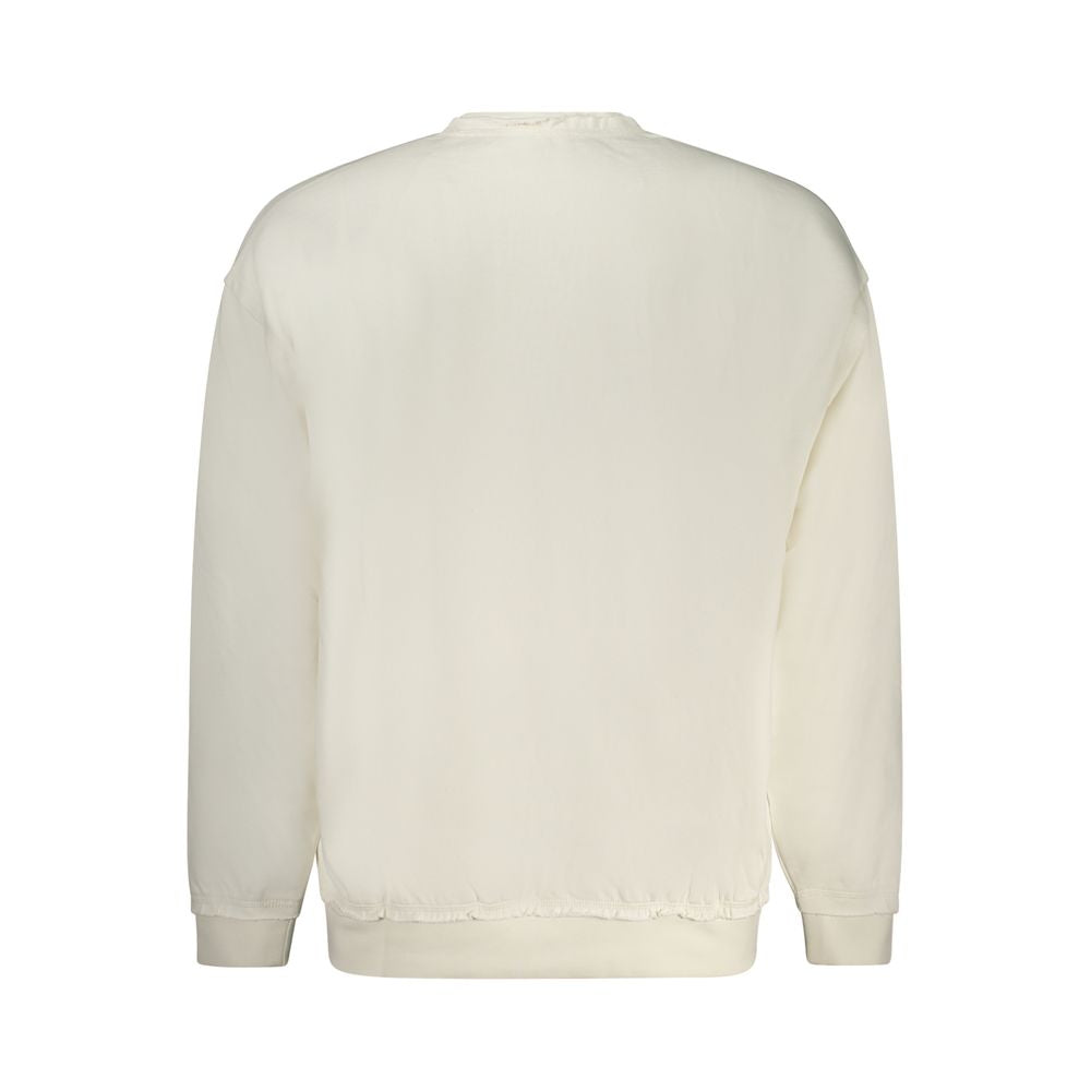 Guess Jeans White Cotton Sweater Guess Jeans