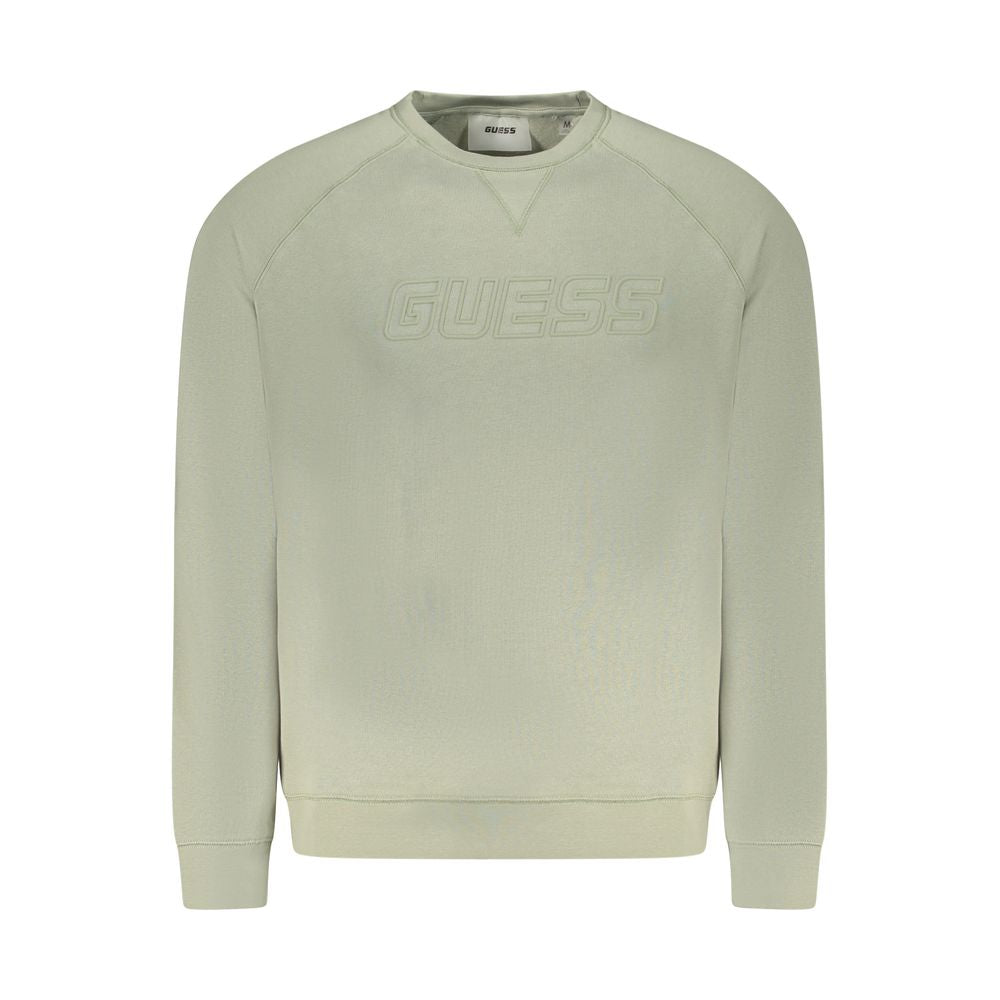 Guess Jeans Green Cotton Sweater Guess Jeans