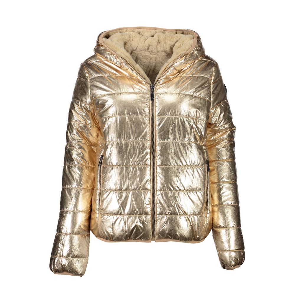 U.S. POLO ASSN. Gold Nylon Jackets & Coat U.S. POLO ASSN.