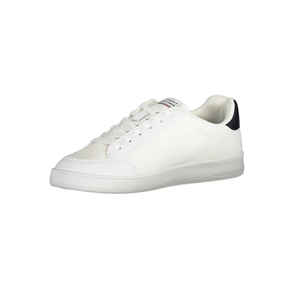 Tommy Hilfiger White Polyester Men Sneaker Tommy Hilfiger