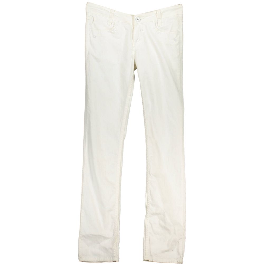 Blend White Cotton Jeans & Pant Blend