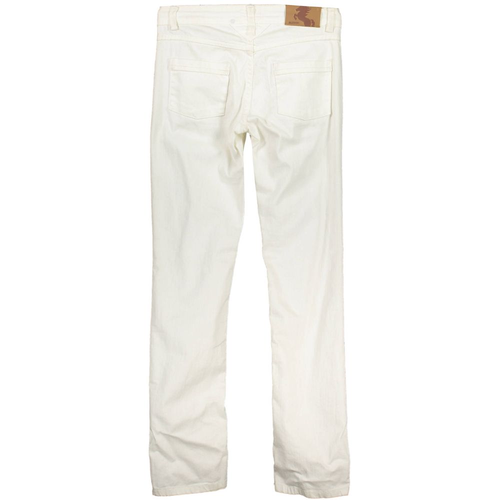 Blend White Cotton Jeans & Pant Blend