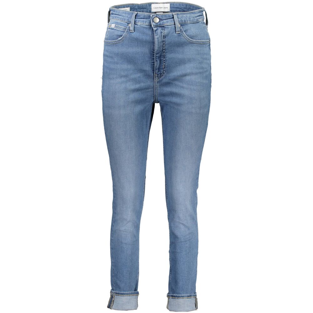 Calvin Klein Blue Cotton Jeans & Pant Calvin Klein