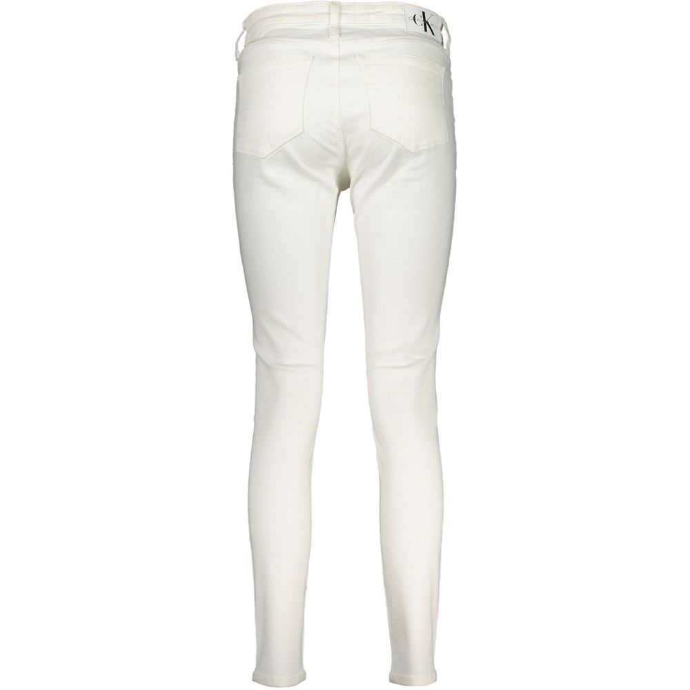 Calvin Klein White Cotton Jeans & Pant Calvin Klein
