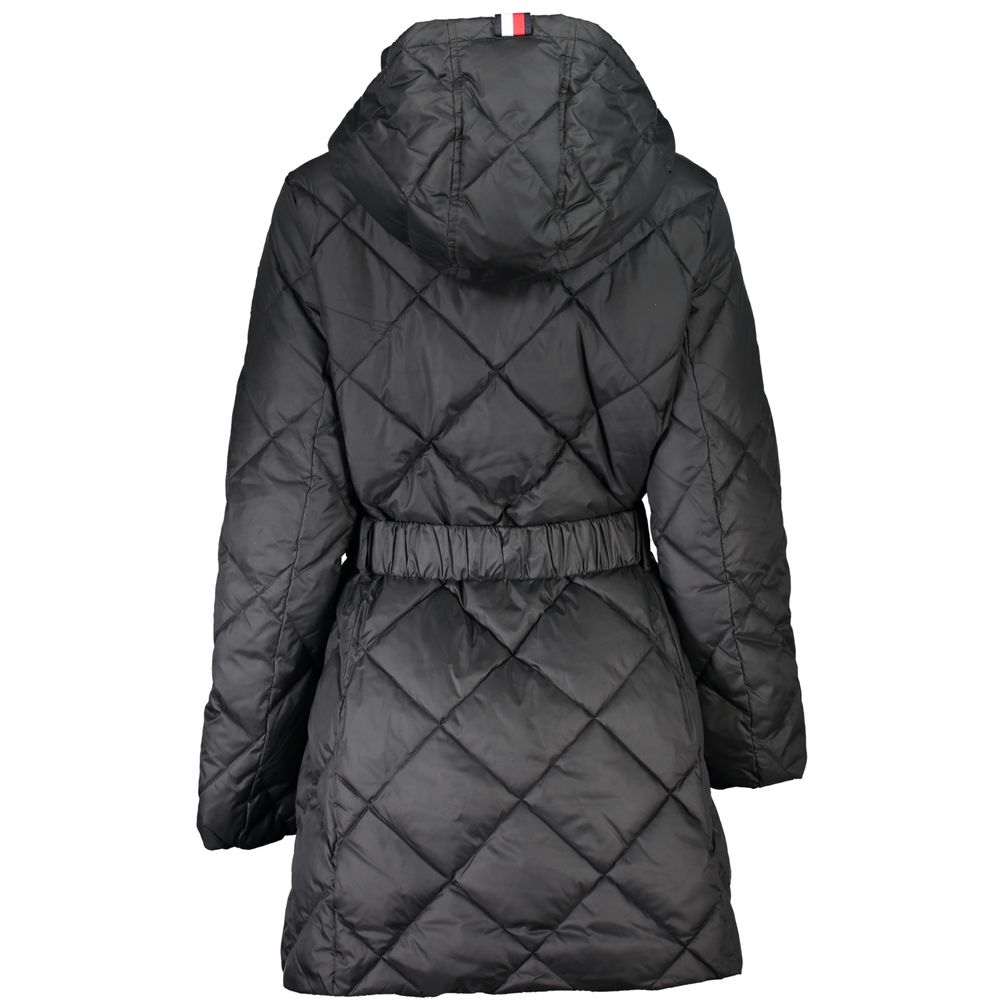 Tommy Hilfiger Black Polyester Jackets & Coat Tommy Hilfiger
