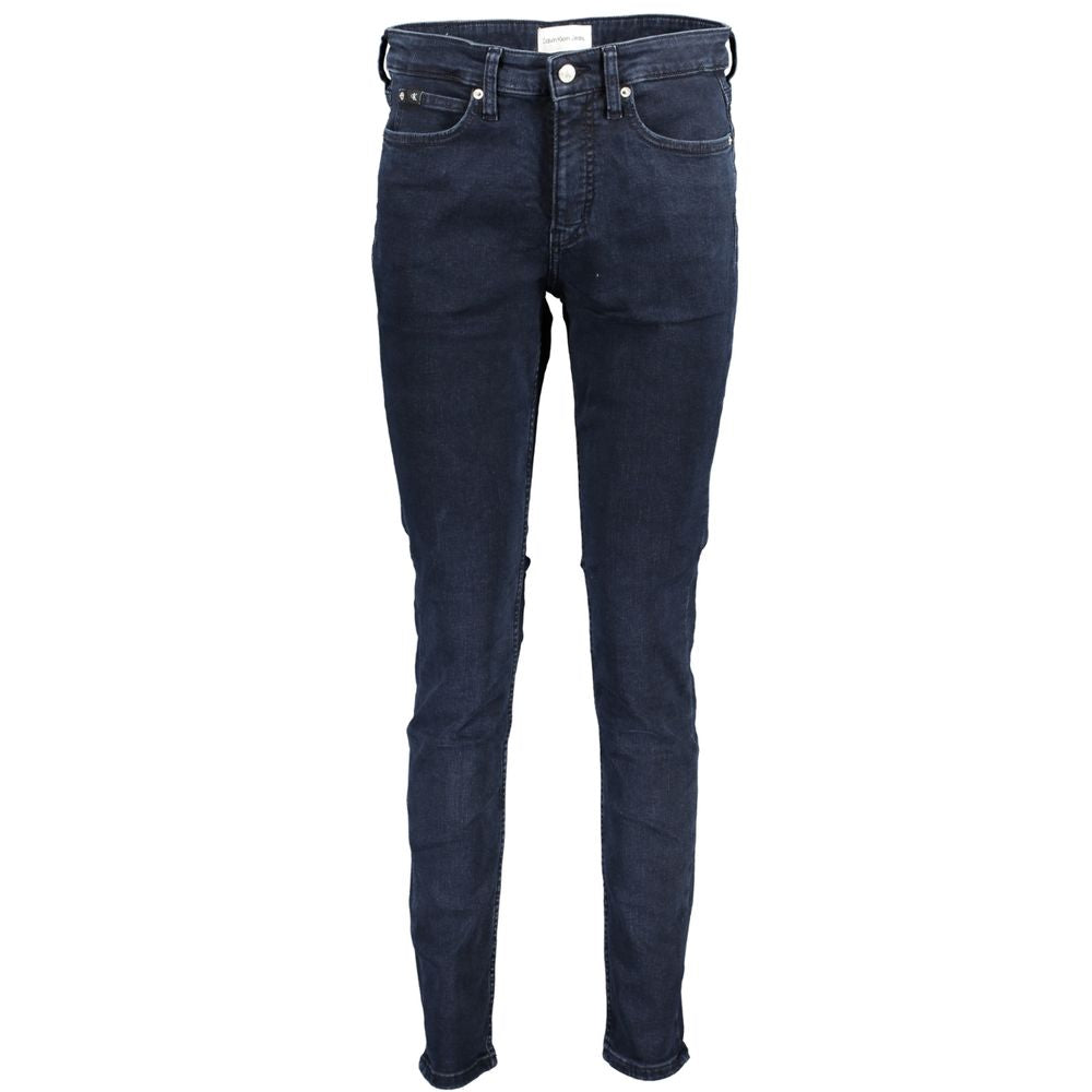 Calvin Klein Blue Cotton Jeans & Pant Calvin Klein