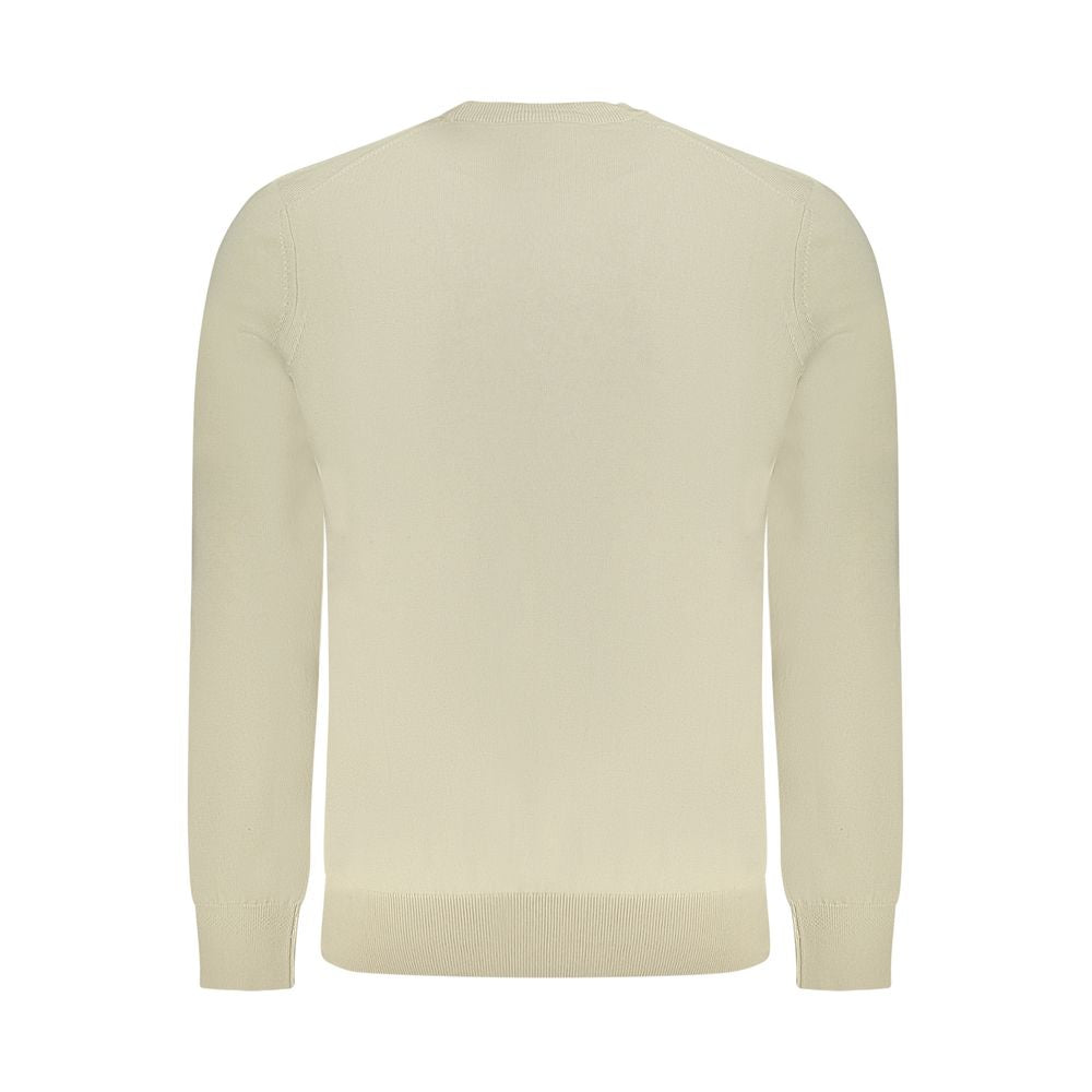 Hugo Boss Beige Cotton Sweater Hugo Boss
