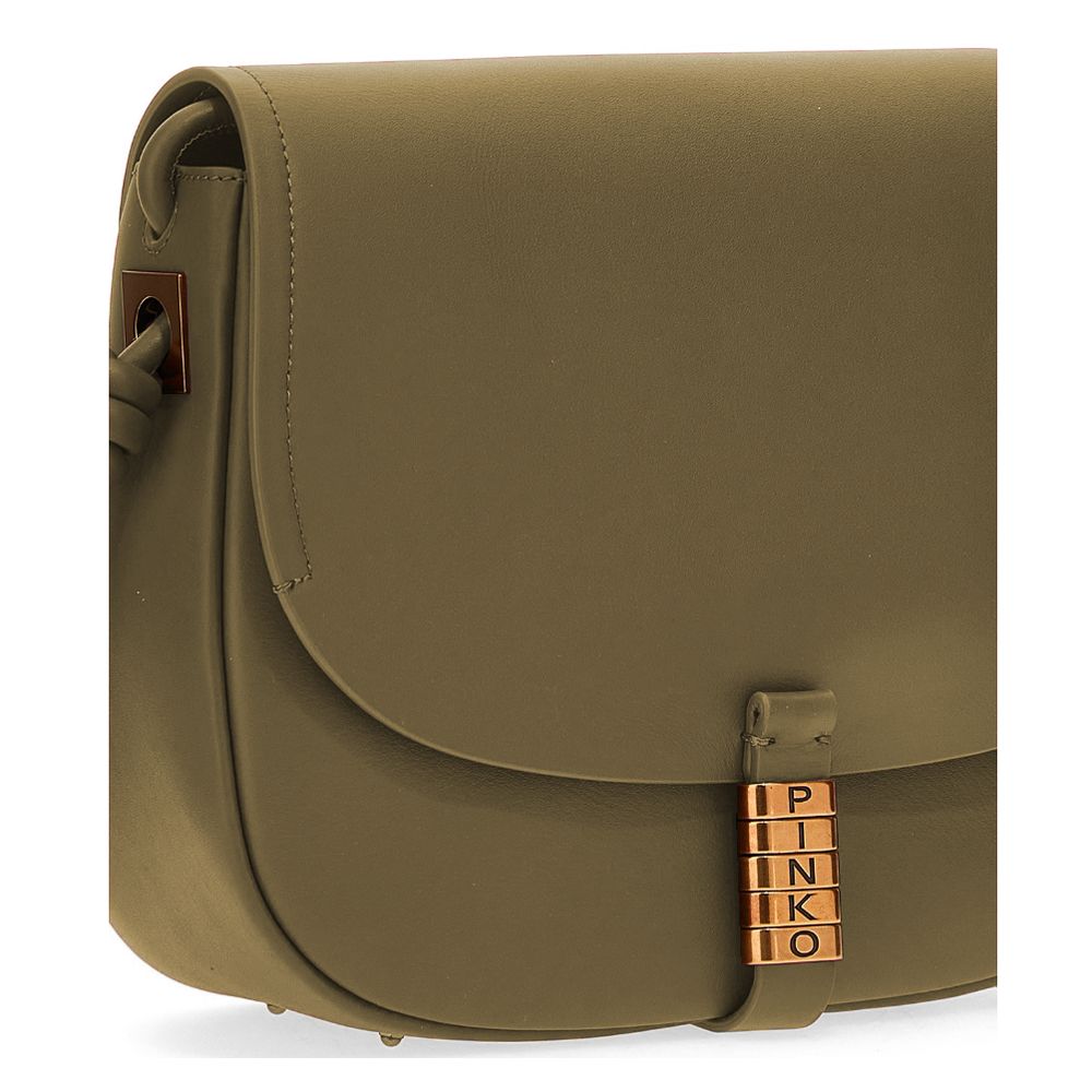 PINKO Green Leather Crossbody Bag PINKO
