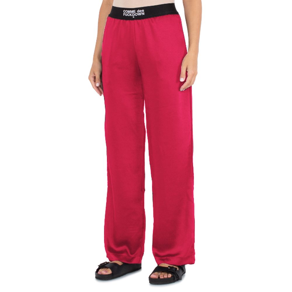Comme Des Fuckdown Fuchsia Polyester Jeans & Pant Comme Des Fuckdown